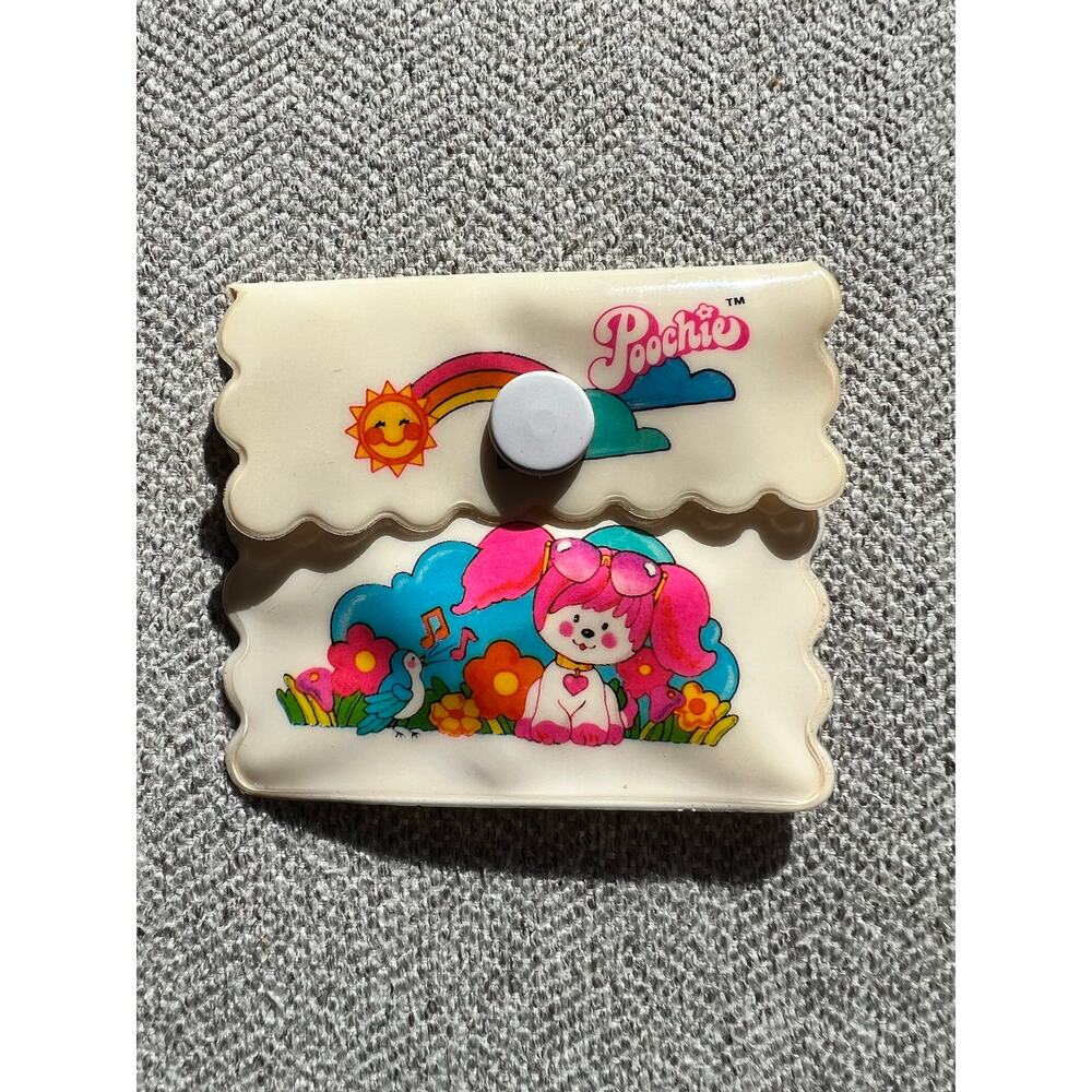 RARE Poochie White Plastic Coin Purse, 1982 Mattel